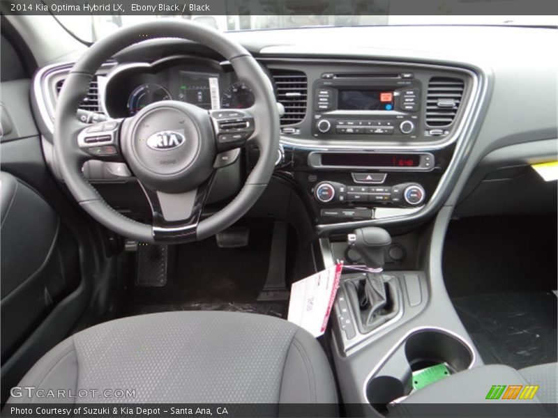 Ebony Black / Black 2014 Kia Optima Hybrid LX