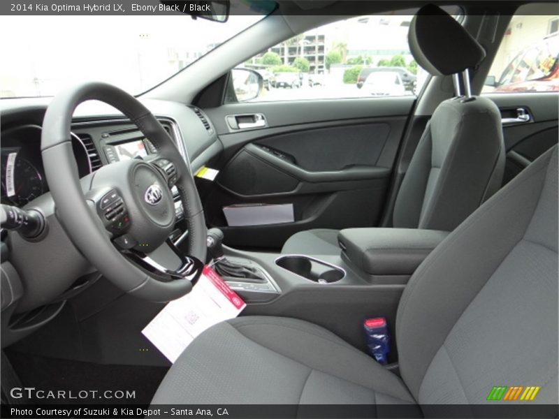 Ebony Black / Black 2014 Kia Optima Hybrid LX