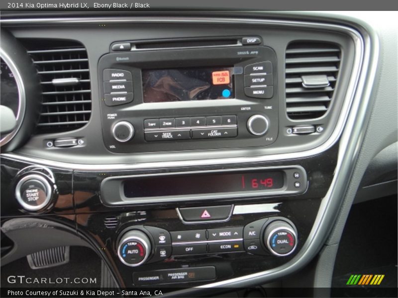Ebony Black / Black 2014 Kia Optima Hybrid LX