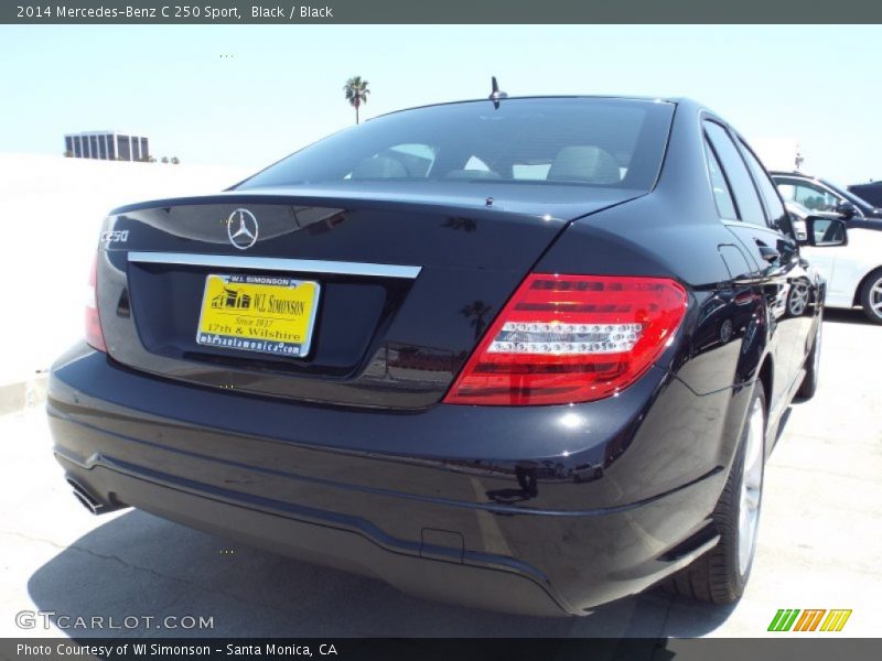 Black / Black 2014 Mercedes-Benz C 250 Sport
