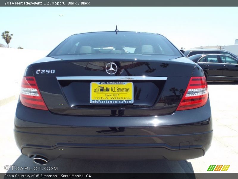 Black / Black 2014 Mercedes-Benz C 250 Sport