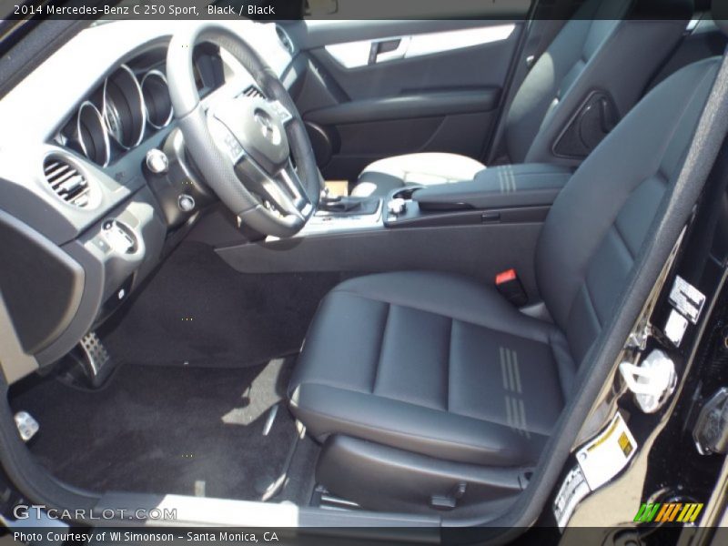 Black / Black 2014 Mercedes-Benz C 250 Sport