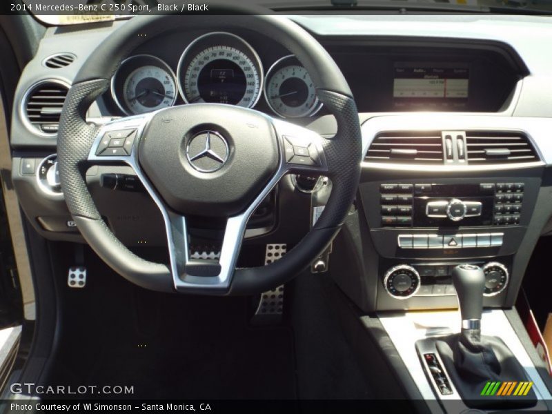 Black / Black 2014 Mercedes-Benz C 250 Sport