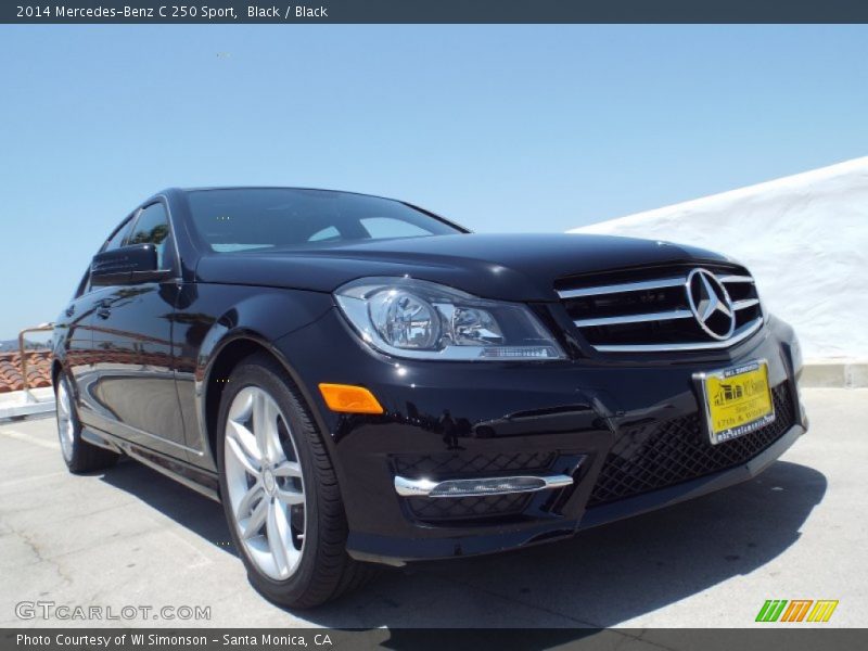 Black / Black 2014 Mercedes-Benz C 250 Sport