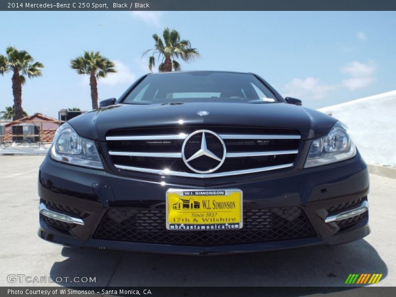 Black / Black 2014 Mercedes-Benz C 250 Sport