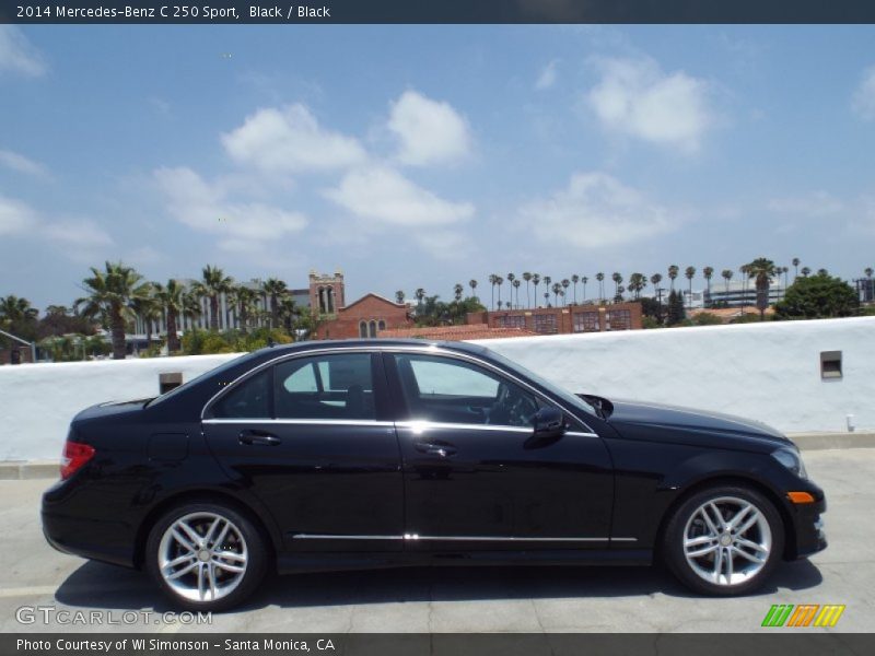 Black / Black 2014 Mercedes-Benz C 250 Sport