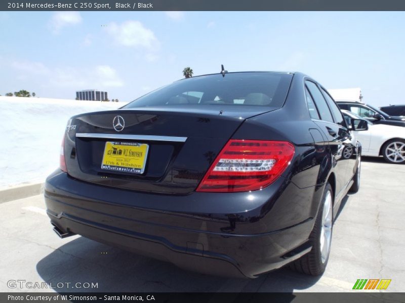 Black / Black 2014 Mercedes-Benz C 250 Sport