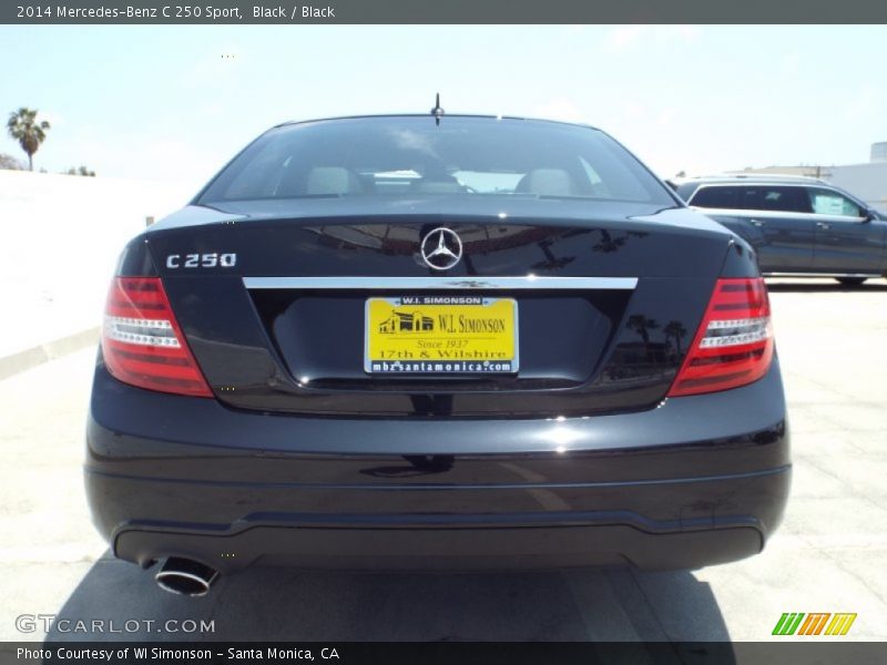 Black / Black 2014 Mercedes-Benz C 250 Sport