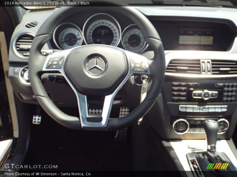 Black / Black 2014 Mercedes-Benz C 250 Sport