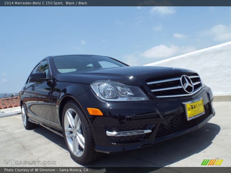 Black / Black 2014 Mercedes-Benz C 250 Sport