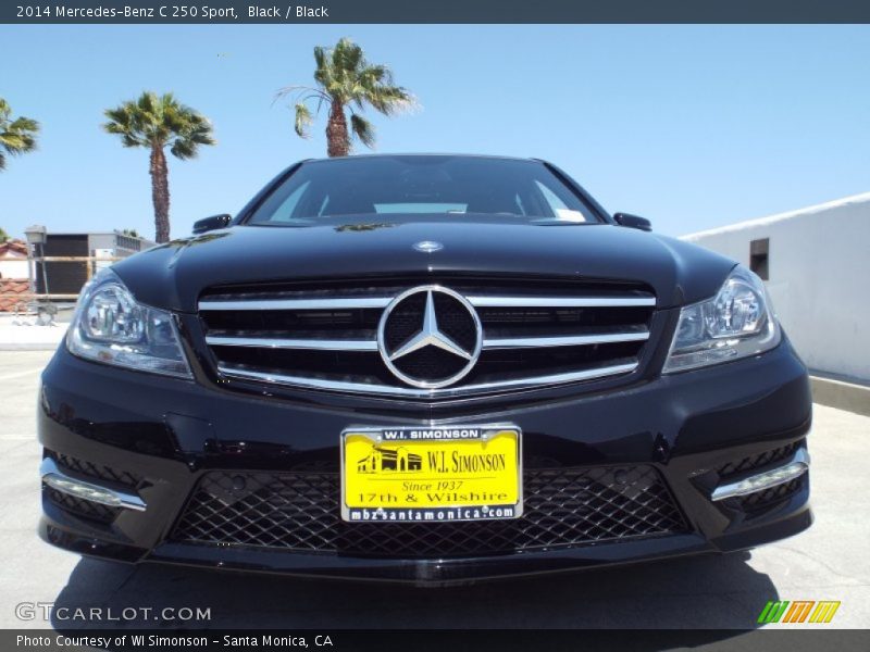 Black / Black 2014 Mercedes-Benz C 250 Sport
