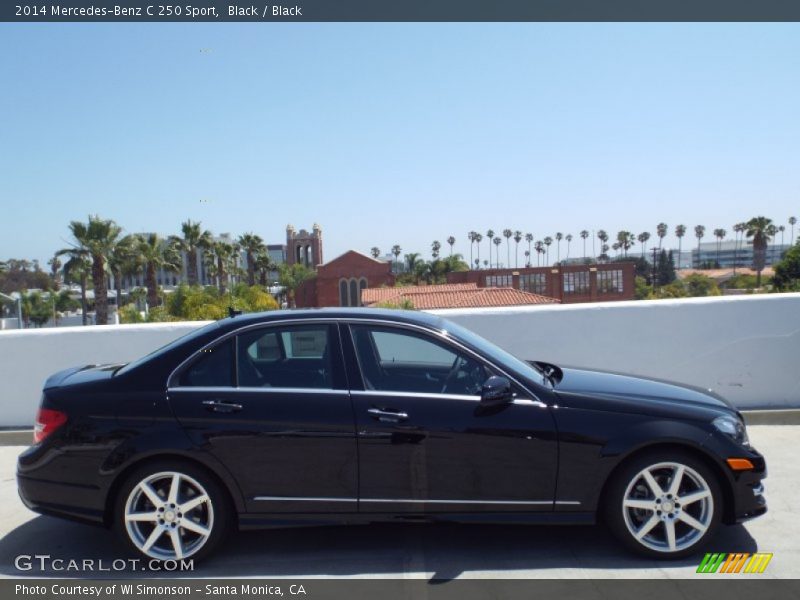 Black / Black 2014 Mercedes-Benz C 250 Sport