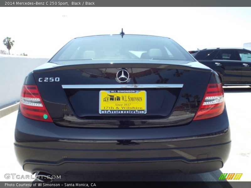 Black / Black 2014 Mercedes-Benz C 250 Sport