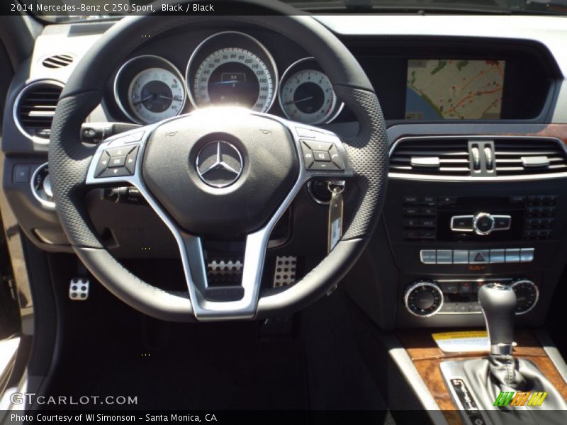 Black / Black 2014 Mercedes-Benz C 250 Sport