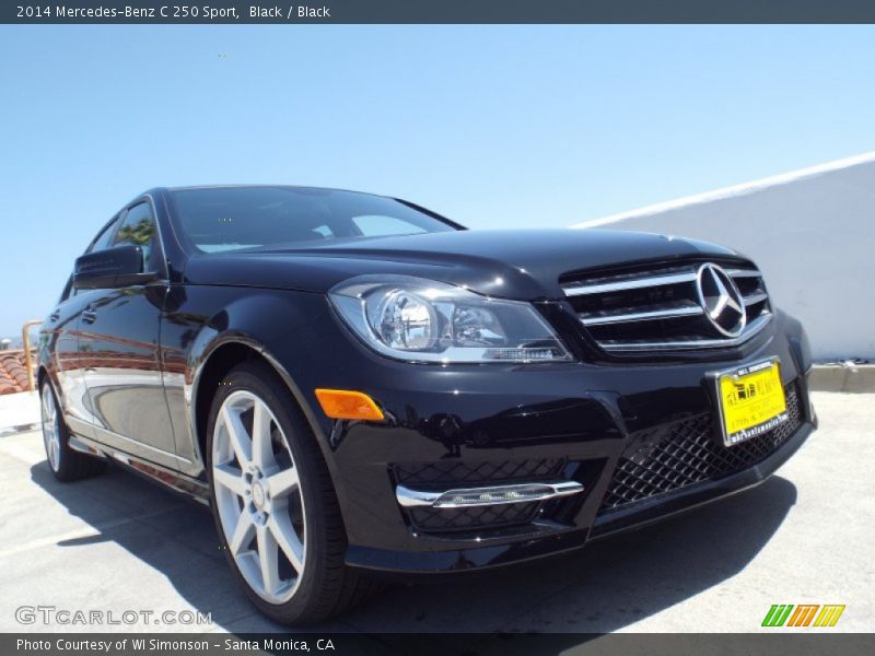 Black / Black 2014 Mercedes-Benz C 250 Sport