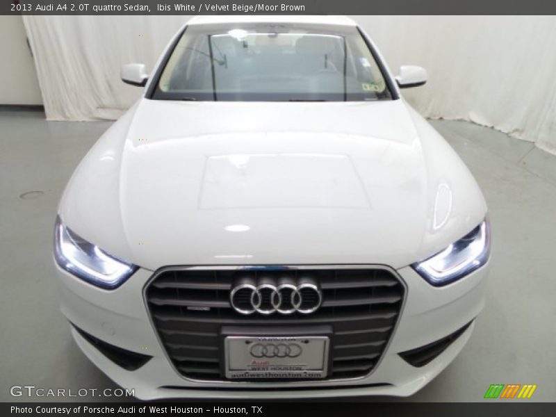 Ibis White / Velvet Beige/Moor Brown 2013 Audi A4 2.0T quattro Sedan