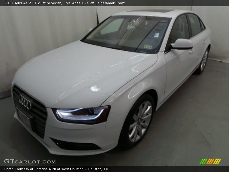 Ibis White / Velvet Beige/Moor Brown 2013 Audi A4 2.0T quattro Sedan