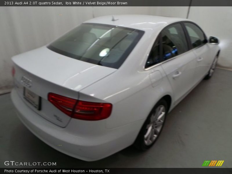 Ibis White / Velvet Beige/Moor Brown 2013 Audi A4 2.0T quattro Sedan