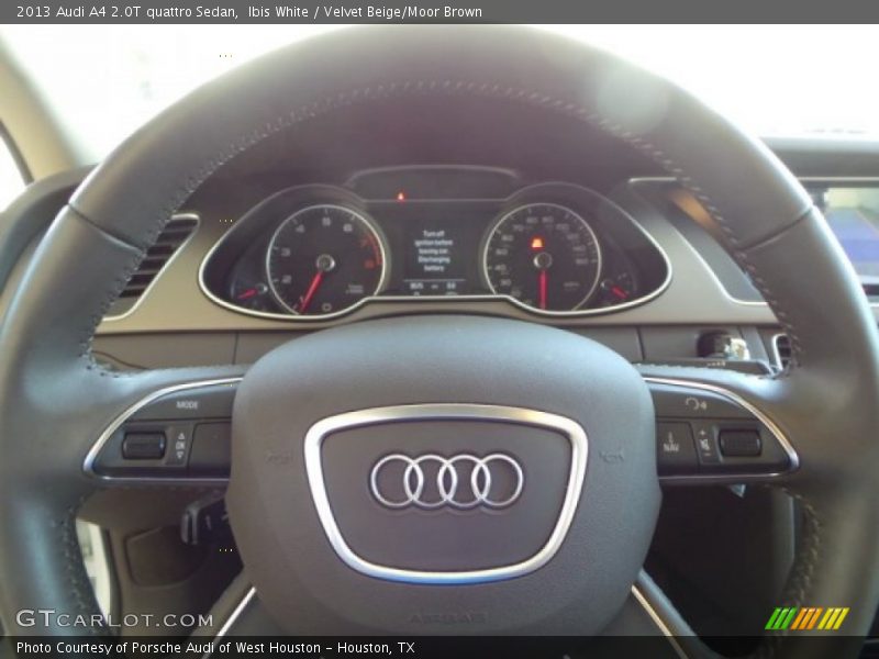 Ibis White / Velvet Beige/Moor Brown 2013 Audi A4 2.0T quattro Sedan