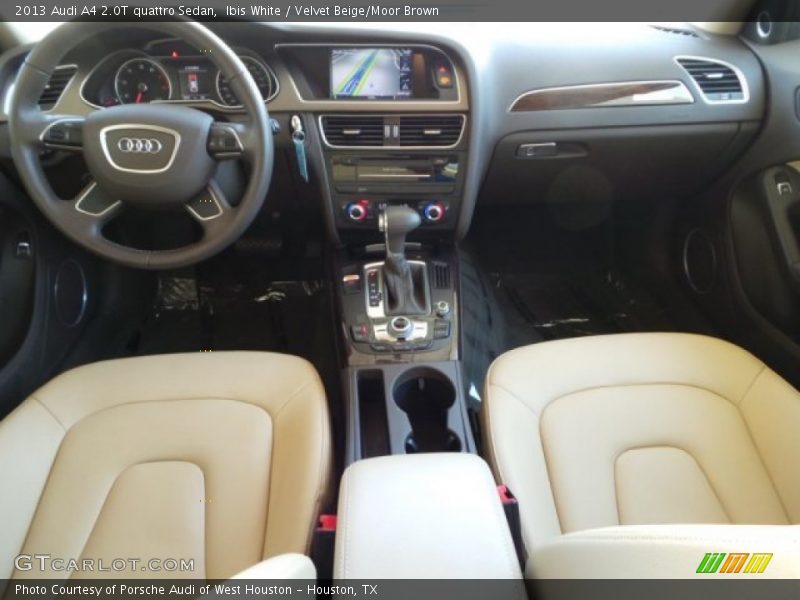 Ibis White / Velvet Beige/Moor Brown 2013 Audi A4 2.0T quattro Sedan