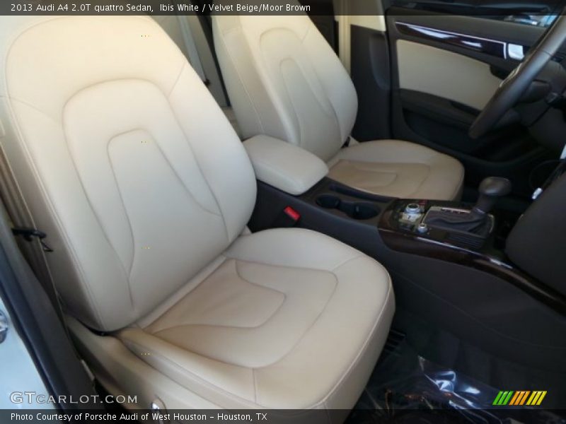Ibis White / Velvet Beige/Moor Brown 2013 Audi A4 2.0T quattro Sedan