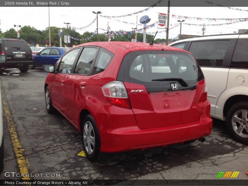 Milano Red / Gray 2009 Honda Fit