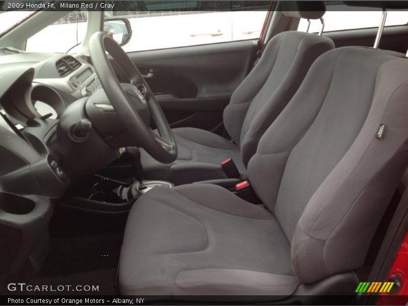 Milano Red / Gray 2009 Honda Fit