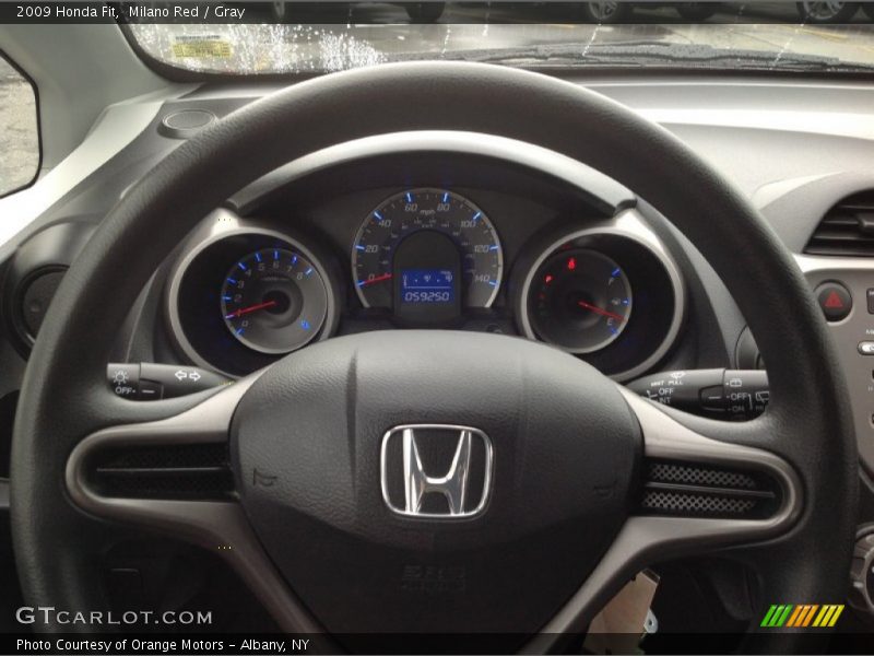 Milano Red / Gray 2009 Honda Fit