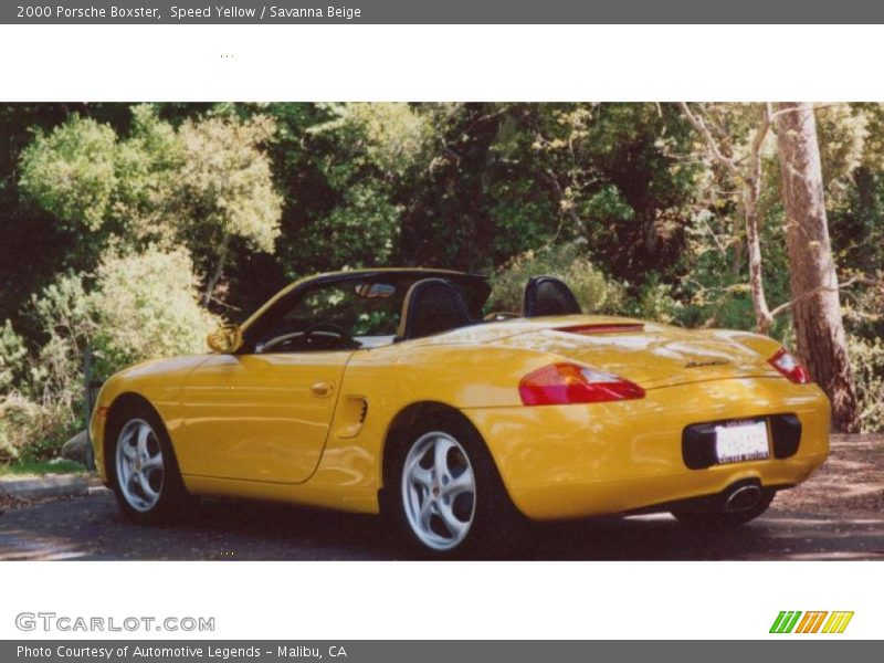 Speed Yellow / Savanna Beige 2000 Porsche Boxster