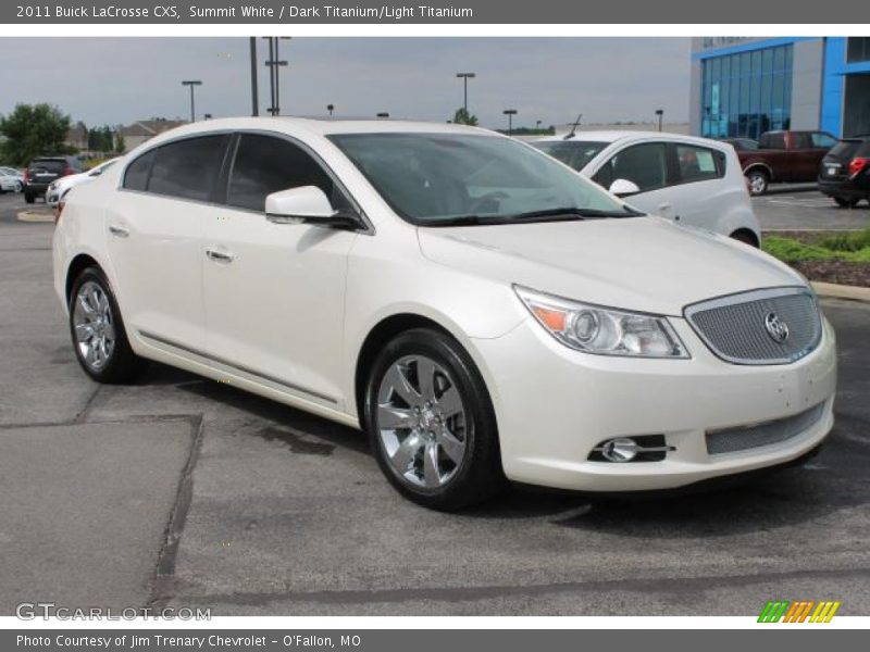 Summit White / Dark Titanium/Light Titanium 2011 Buick LaCrosse CXS