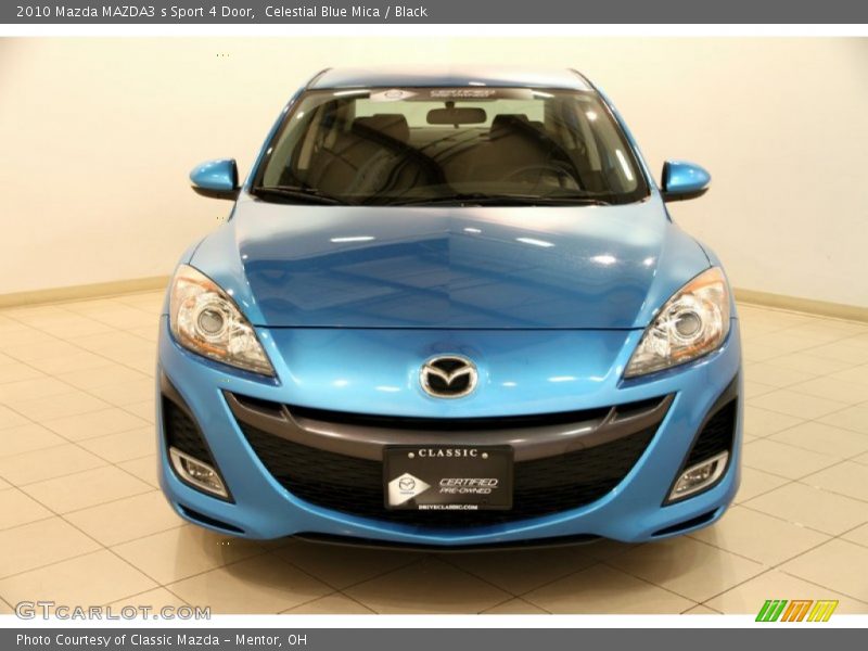 Celestial Blue Mica / Black 2010 Mazda MAZDA3 s Sport 4 Door