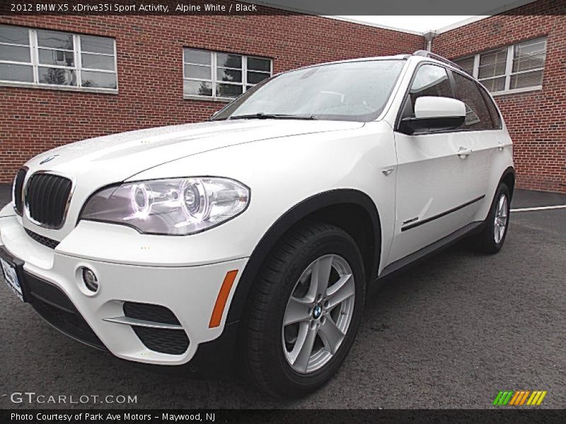 Alpine White / Black 2012 BMW X5 xDrive35i Sport Activity