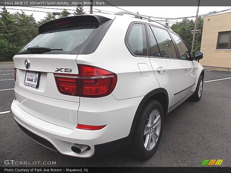 Alpine White / Black 2012 BMW X5 xDrive35i Sport Activity
