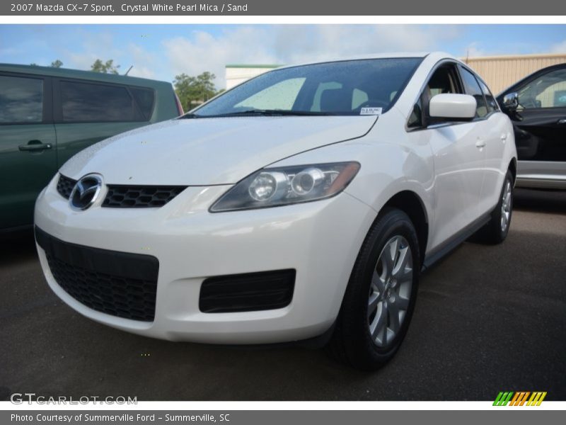 Crystal White Pearl Mica / Sand 2007 Mazda CX-7 Sport