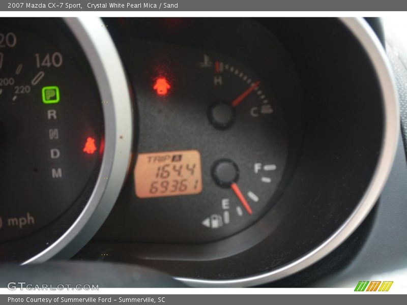 Crystal White Pearl Mica / Sand 2007 Mazda CX-7 Sport