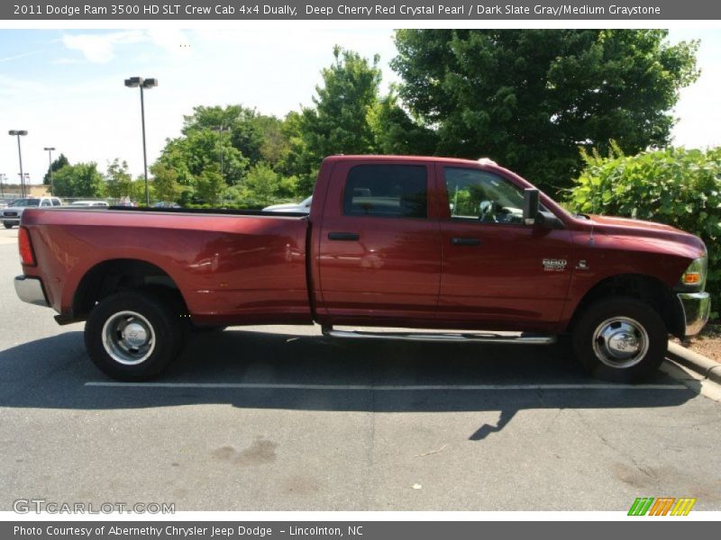 Deep Cherry Red Crystal Pearl / Dark Slate Gray/Medium Graystone 2011 Dodge Ram 3500 HD SLT Crew Cab 4x4 Dually