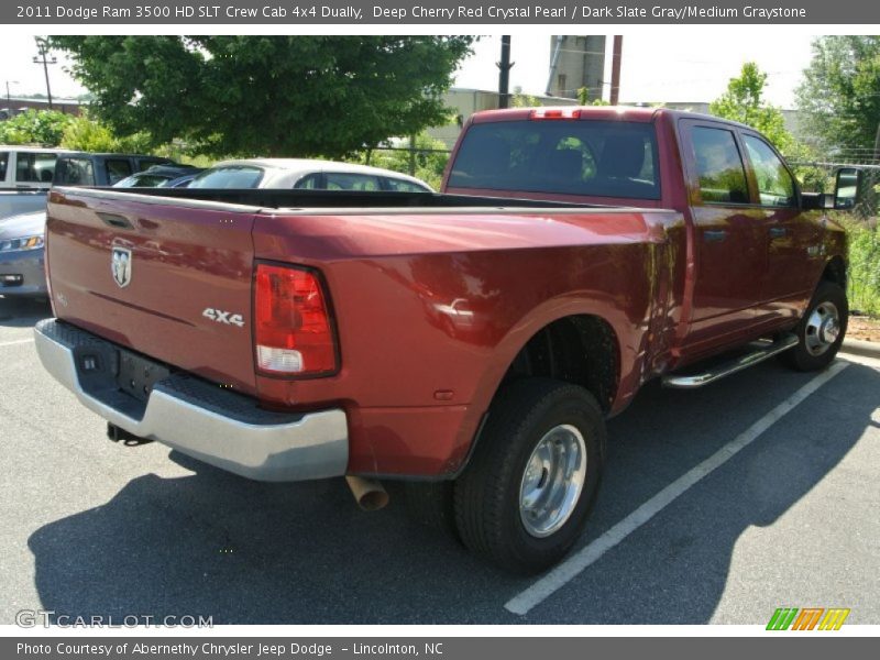 Deep Cherry Red Crystal Pearl / Dark Slate Gray/Medium Graystone 2011 Dodge Ram 3500 HD SLT Crew Cab 4x4 Dually