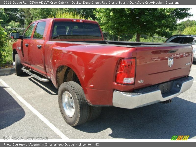Deep Cherry Red Crystal Pearl / Dark Slate Gray/Medium Graystone 2011 Dodge Ram 3500 HD SLT Crew Cab 4x4 Dually