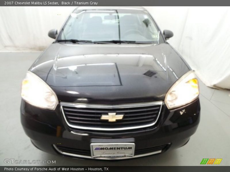 Black / Titanium Gray 2007 Chevrolet Malibu LS Sedan
