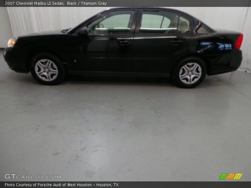 Black / Titanium Gray 2007 Chevrolet Malibu LS Sedan