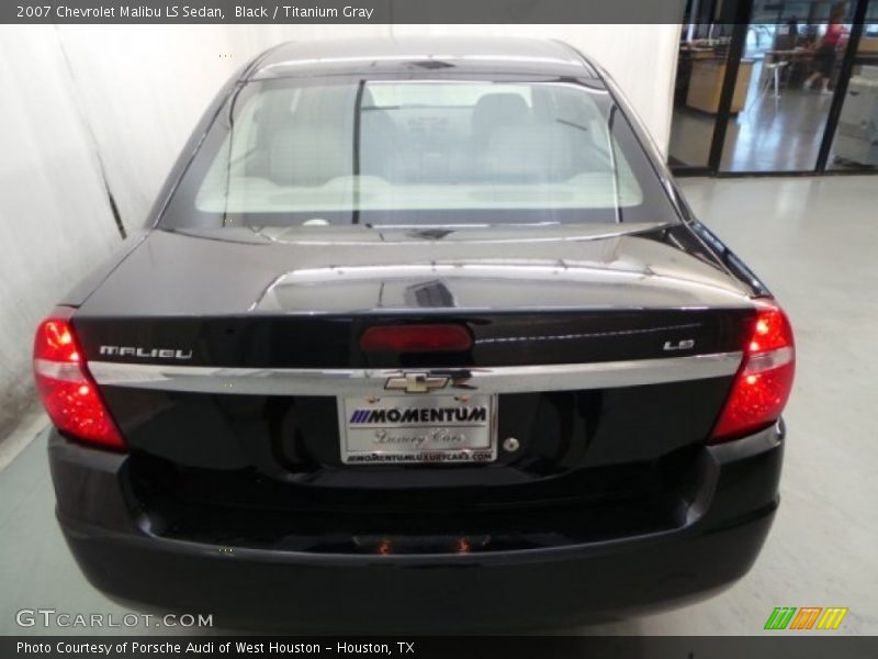 Black / Titanium Gray 2007 Chevrolet Malibu LS Sedan