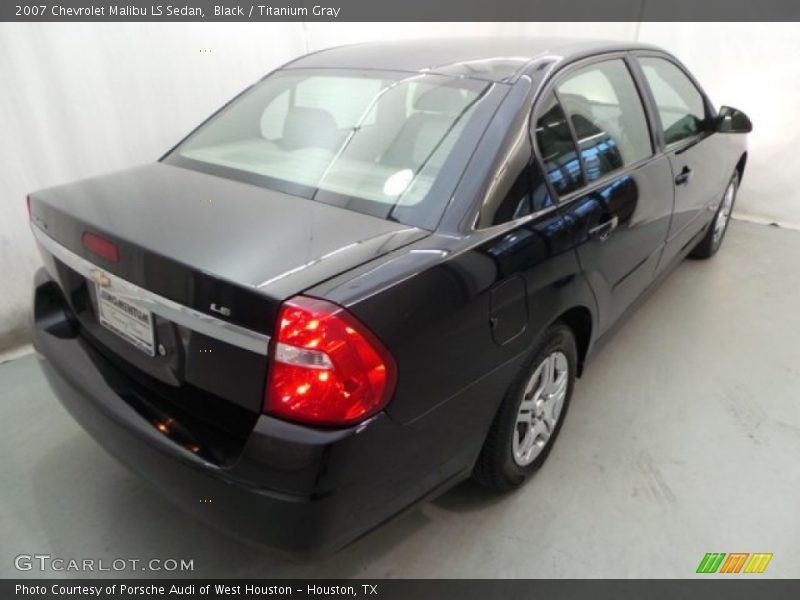 Black / Titanium Gray 2007 Chevrolet Malibu LS Sedan