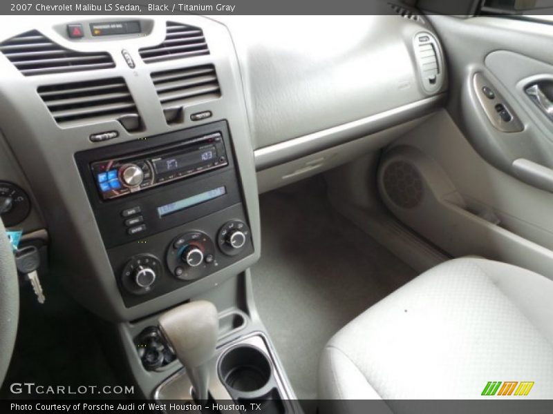 Black / Titanium Gray 2007 Chevrolet Malibu LS Sedan