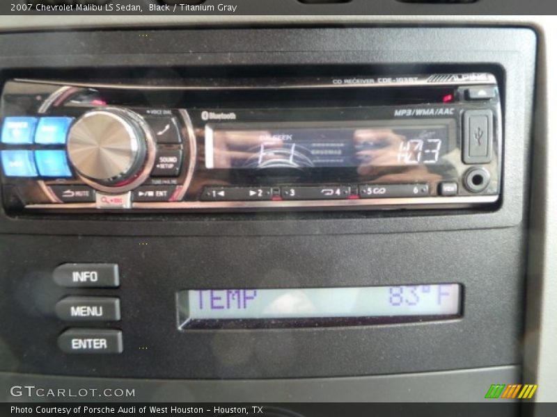 Black / Titanium Gray 2007 Chevrolet Malibu LS Sedan