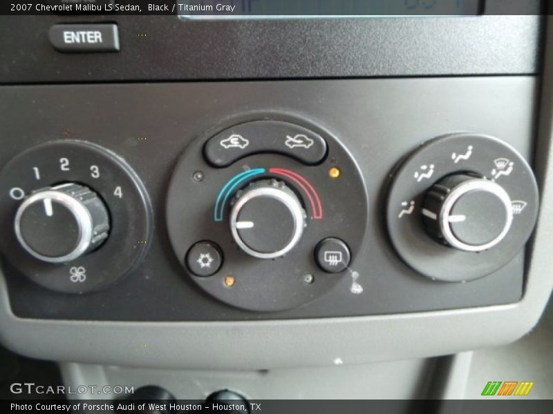 Black / Titanium Gray 2007 Chevrolet Malibu LS Sedan
