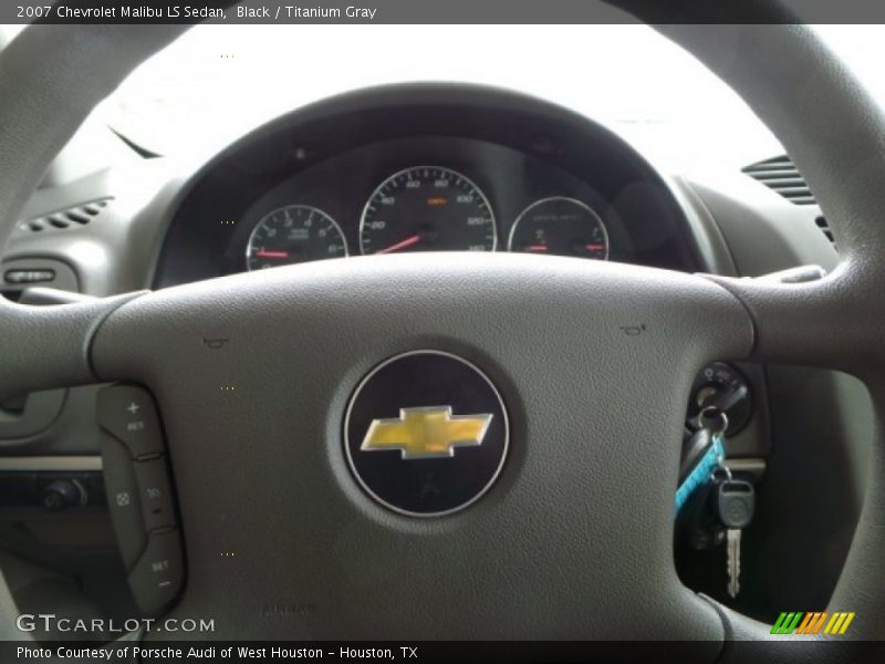 Black / Titanium Gray 2007 Chevrolet Malibu LS Sedan