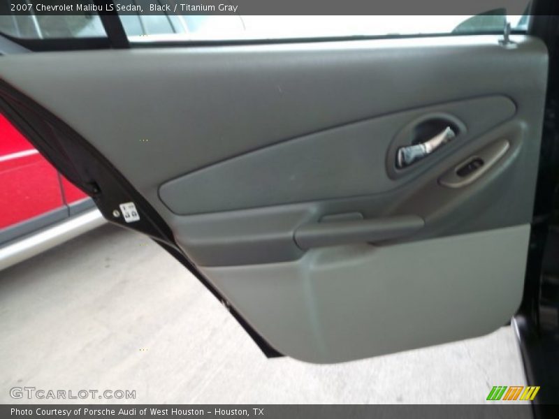 Black / Titanium Gray 2007 Chevrolet Malibu LS Sedan