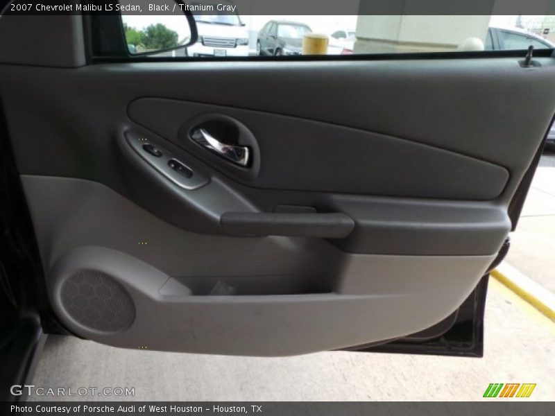 Black / Titanium Gray 2007 Chevrolet Malibu LS Sedan