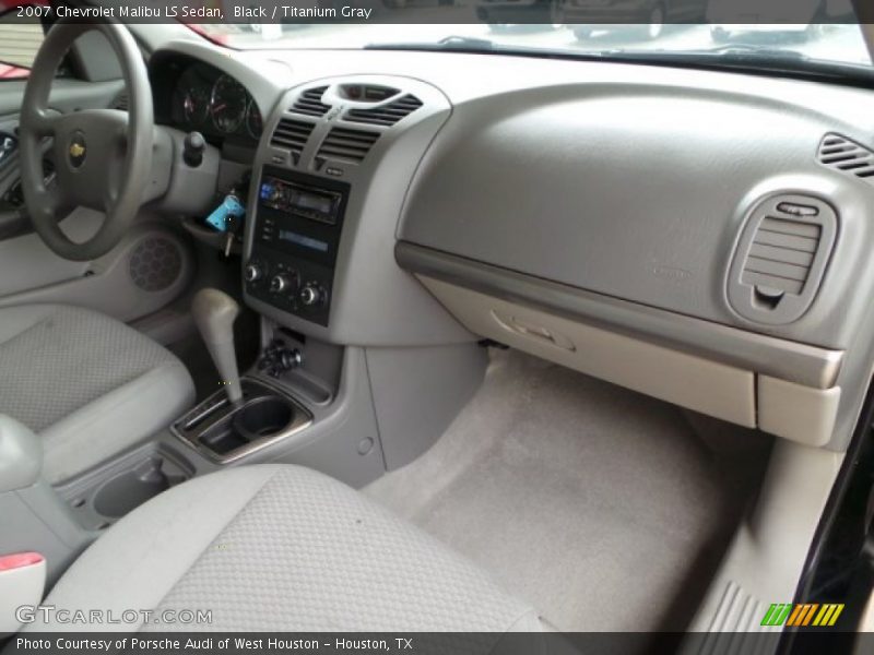 Black / Titanium Gray 2007 Chevrolet Malibu LS Sedan