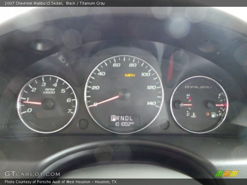 Black / Titanium Gray 2007 Chevrolet Malibu LS Sedan